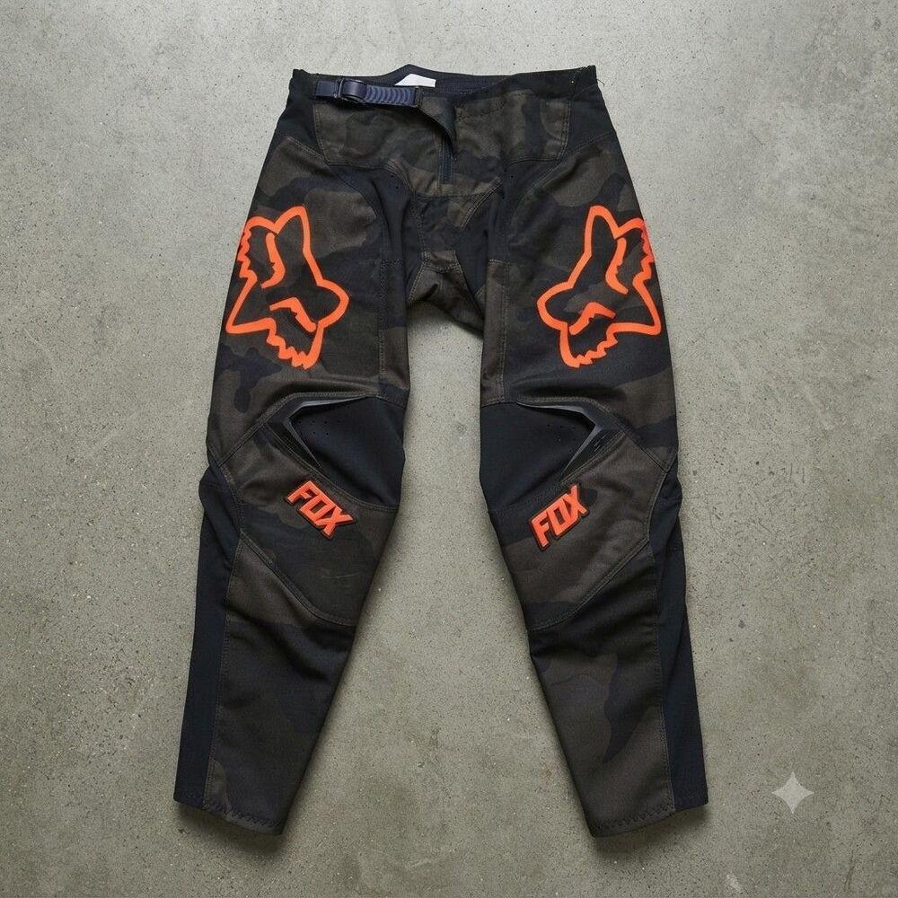 Fox Racing 180 Youth 24Y Black Camo BNKR Pant Kids Dirt Bike Clothing